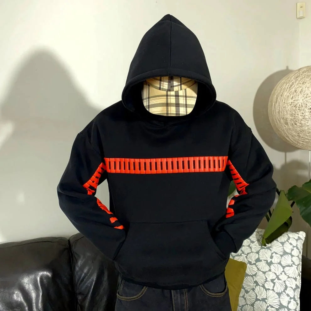 Couple Matching Hoodie – I Love You This Much Graphic Oversized Fit