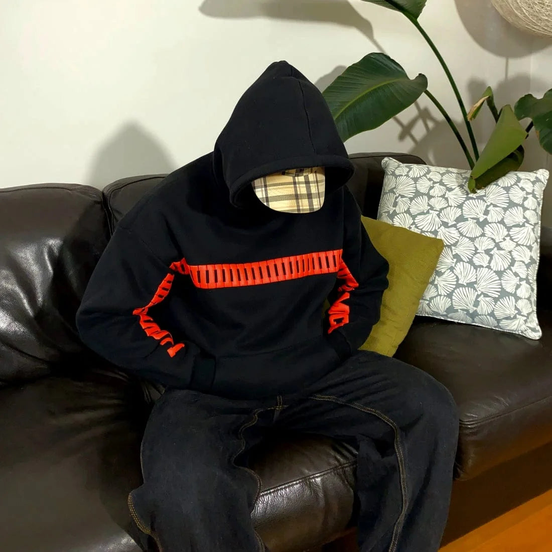 Couple Matching Hoodie – I Love You This Much Graphic Oversized Fit