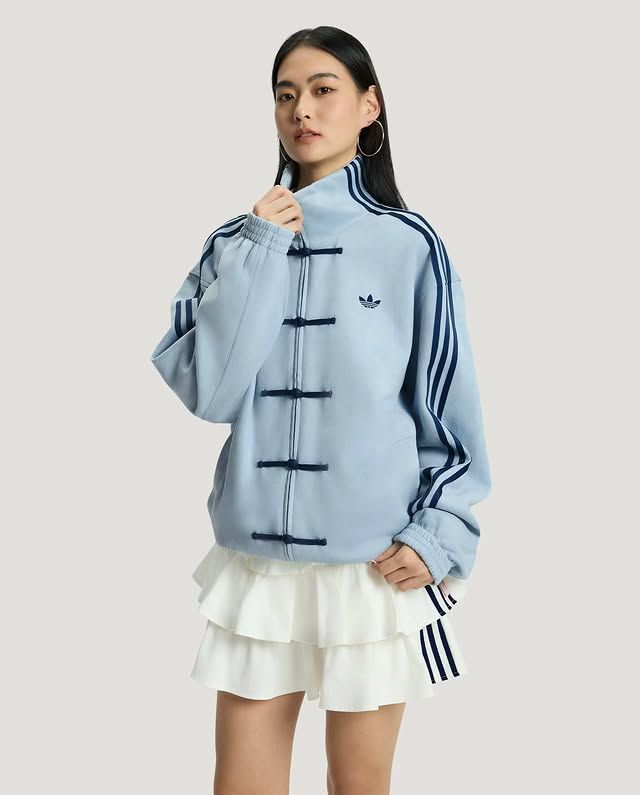 CNY Inspired Unisex Suede Jacket | Premium Streetwear Outerwear Aqua blue