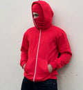 Red Ultimate Balaclava Hoodie | Stylish & Functional All Weather Essential