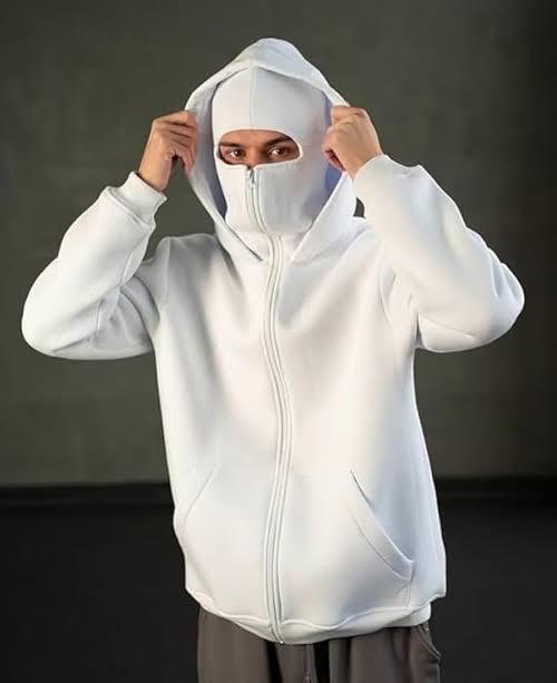 White Ultimate Balaclava Hoodie | Stylish & Functional All Weather Essential