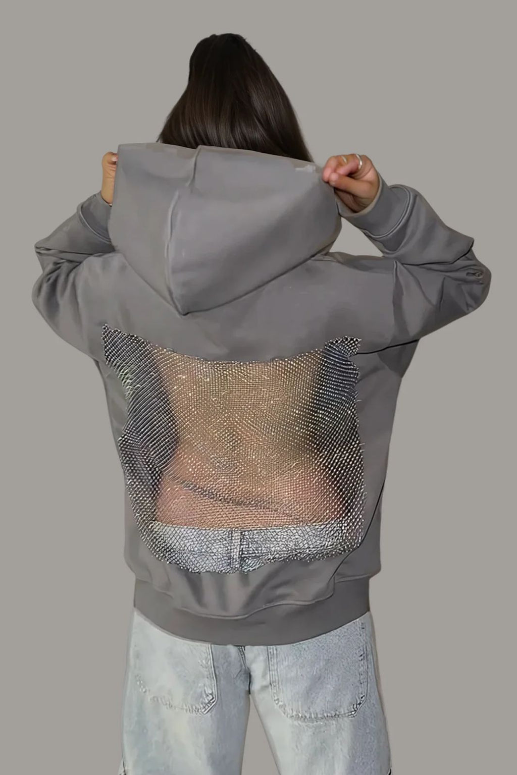 Luxe Back Oversized Hoodie – Premium Streetwear Hoodie for Women