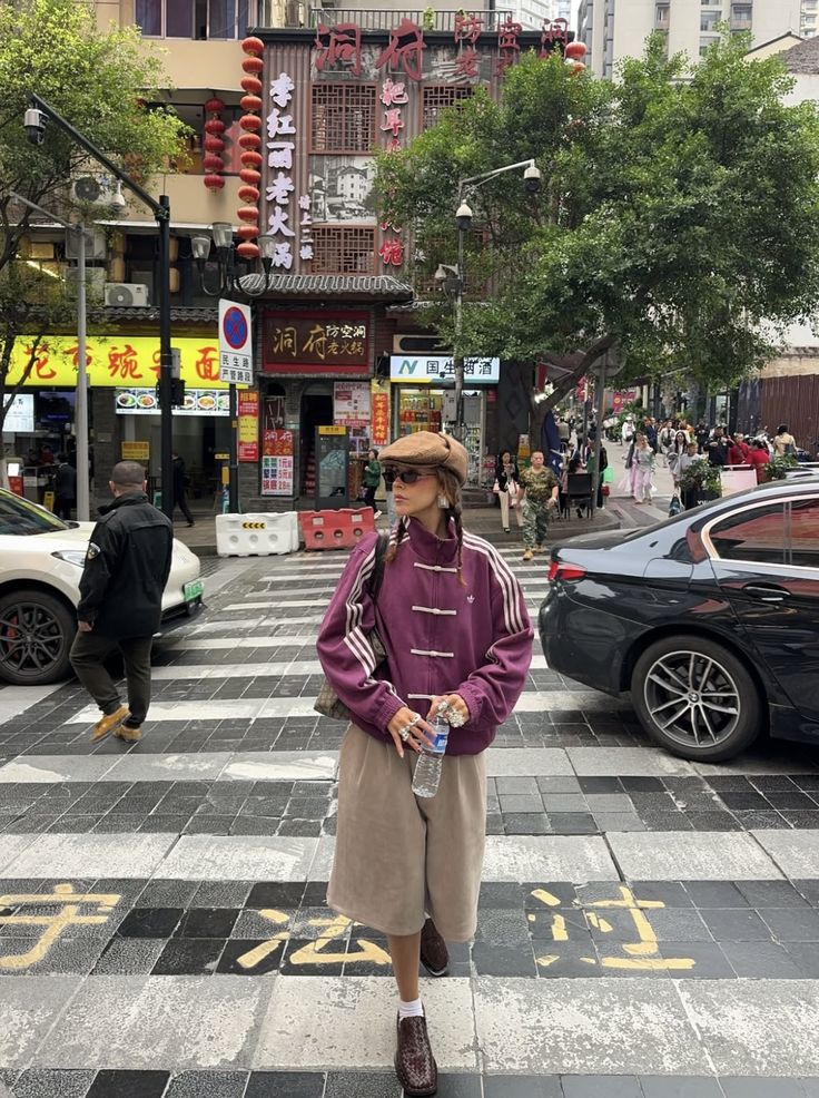 CNY Suede Jacket in Wine Purple – Unisex Modern Chinese Streetwear