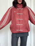 Red CNY suede jacket Chinese New Year streetwear