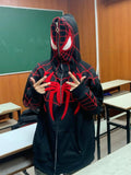 Spider-Man Zip Hoodie – Black / White Color Options, Marvel Streetwear