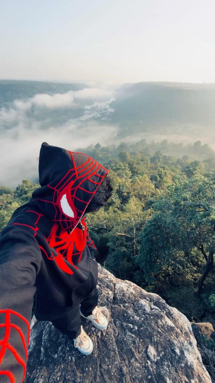 Spider-Man Zip Hoodie – Black / White Color Options, Marvel Streetwear