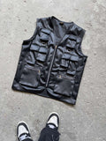 Tactical Streetwear Reloaded — The Ultimate Utility Leather Vest is Here!